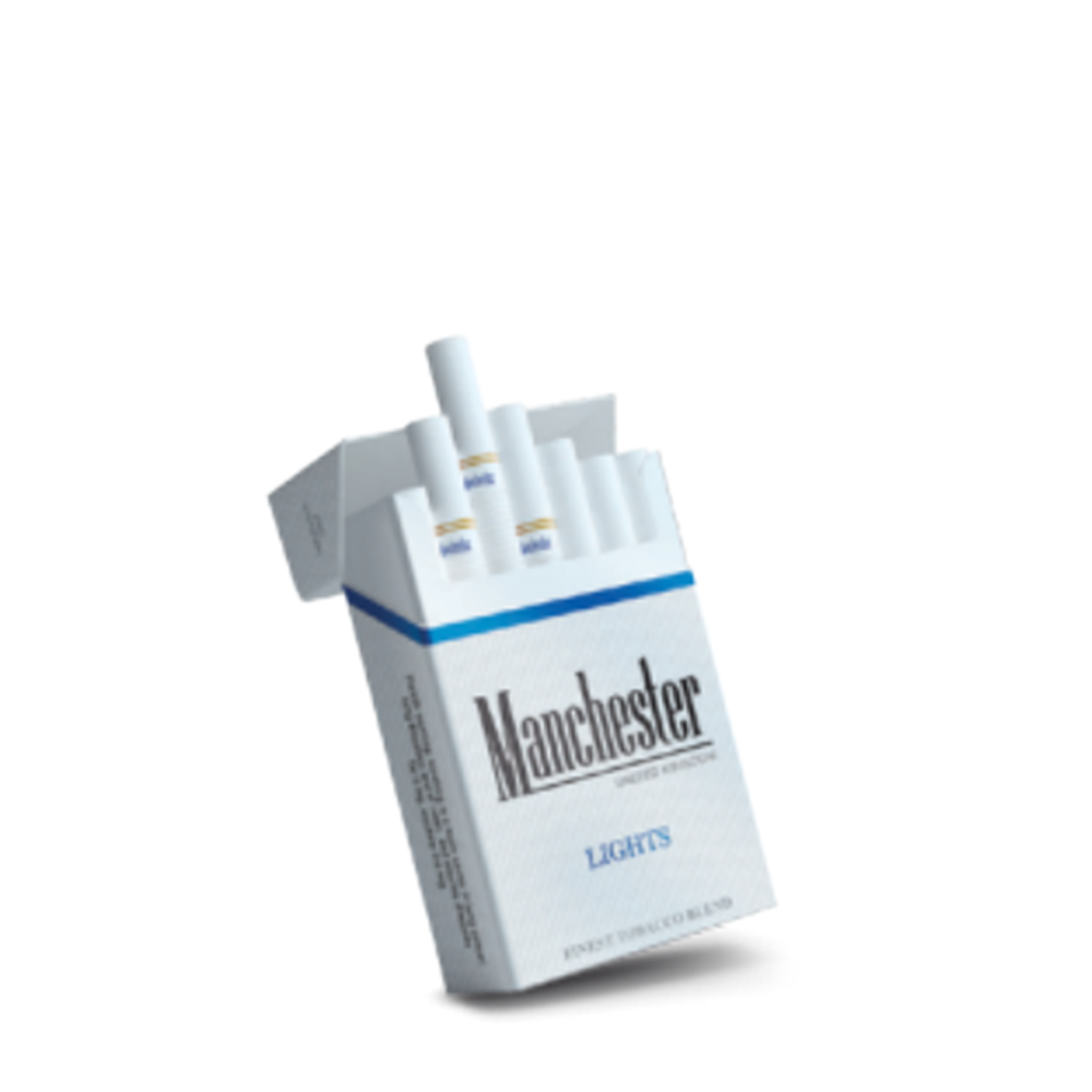 Manchester Lights cigarette pack attached to Gryveno record SS-208